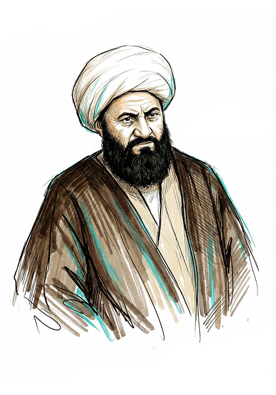 تصویرسازی چهره آیت الله شیخ عبدالکریم حائری شیرازی